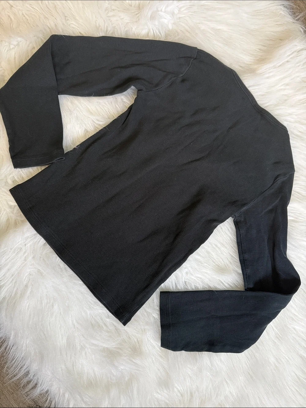 Zara Ribbed Snap-Front Henley Top